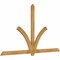 Ekena Millwork Redmond Rough Sawn Timber Gable Bracket, Western Red Cedar, 96"W x 56"H x 2"D x 4"F, 14/12 Pitch GBW096X56X0204RED00RWR - alternate 5